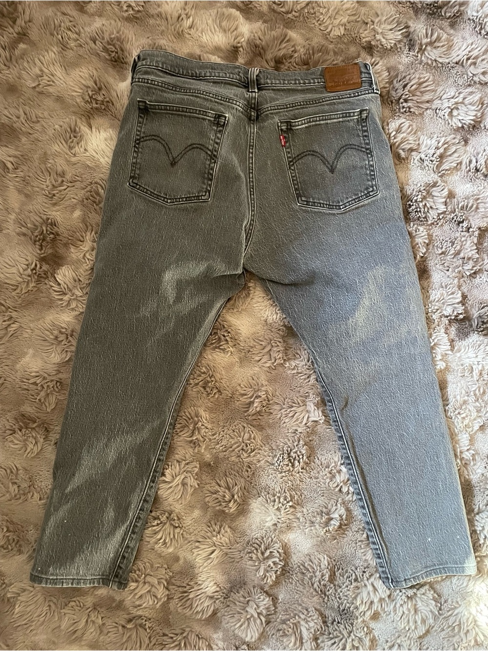 Levi's Women's Slim Straight WEDGIE Gray Denim Jeans